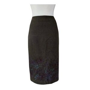 DRIES VAN NOTEN Women’s Wool Embroidered Skirt Size M(40)